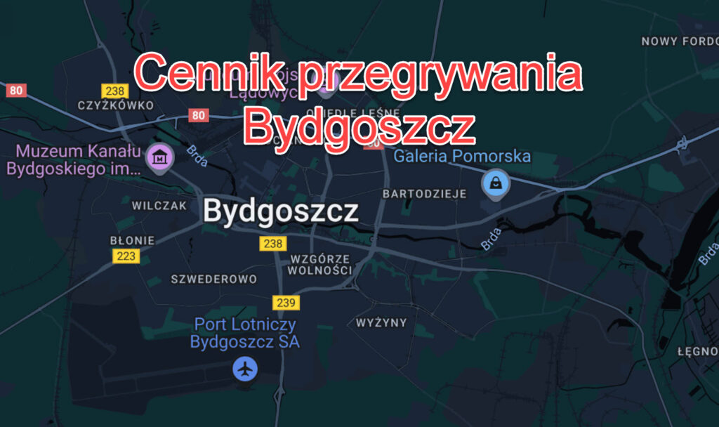 Cennik Ceny przegrywania Bydgoszcz