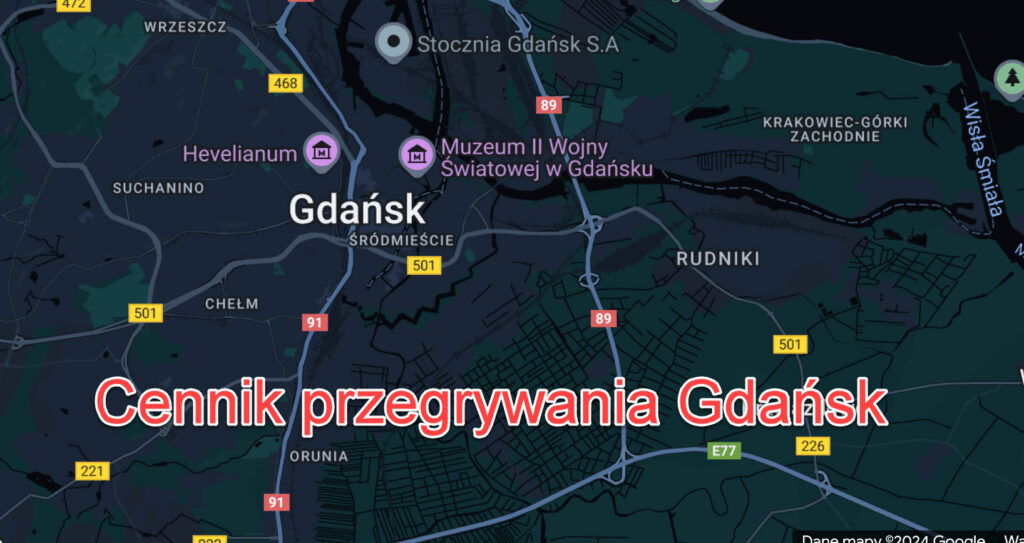 Cennik Ceny przegrywania Gdańsk