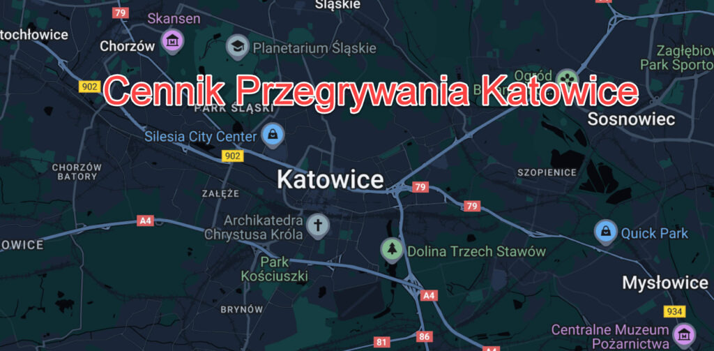 Cennik cena Przegrywania Katowice