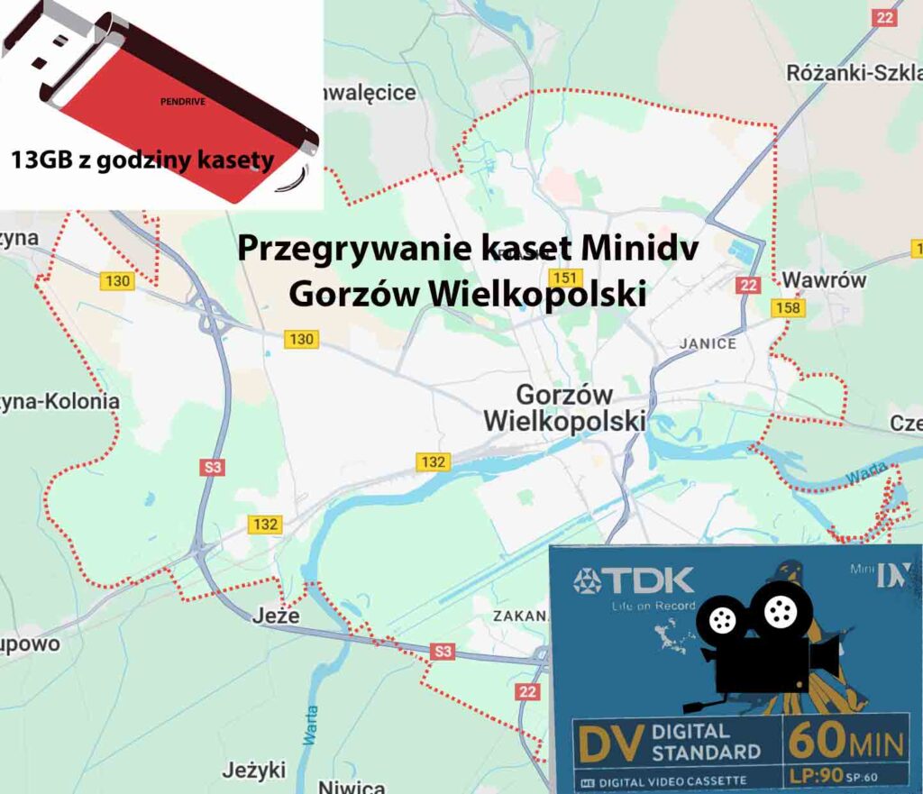 Przegrywanie kaset minidv Gorzów Wielkopolski