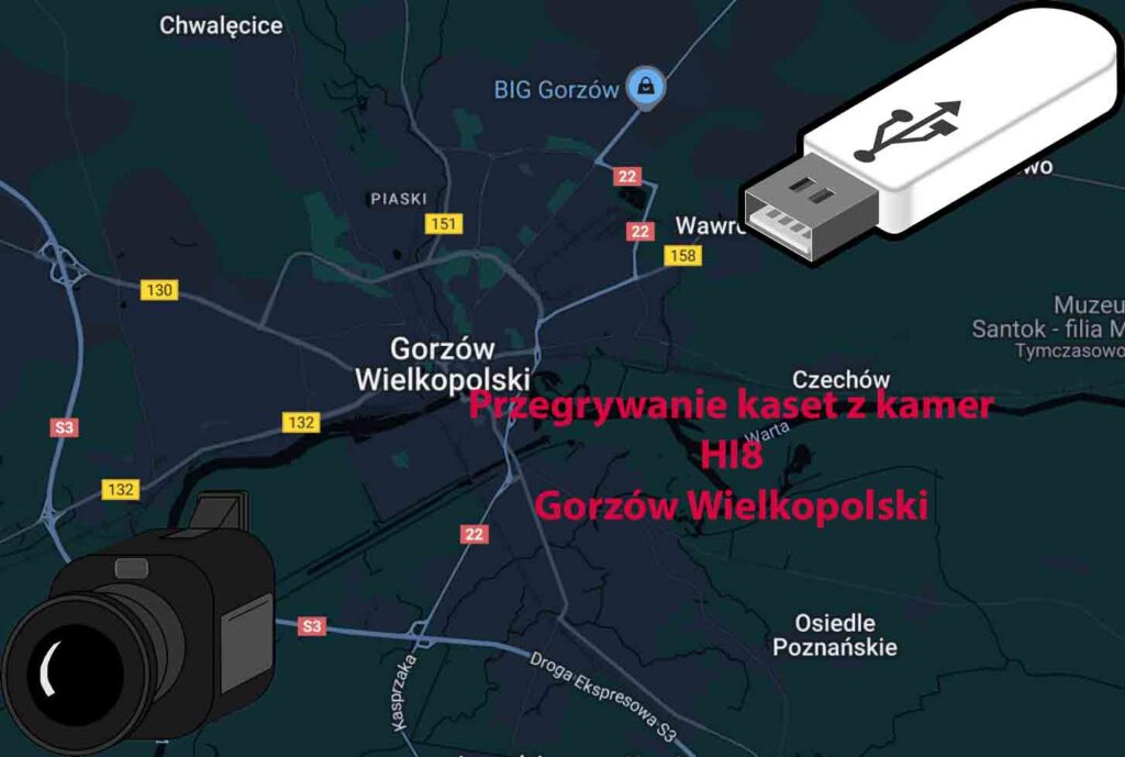 Przegrywanie kaset Hi8 Gorzów Wielkopolski