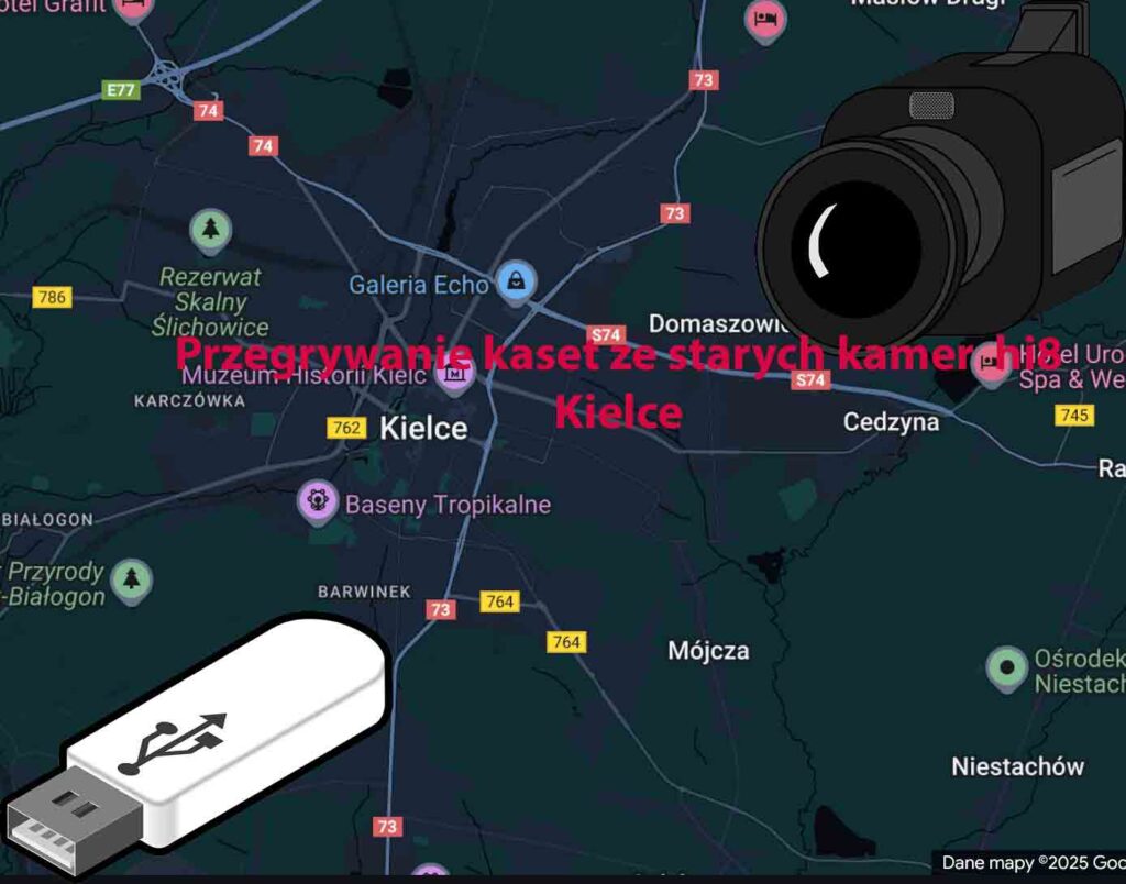 Przegrywanie kaset Hi8 Kielce