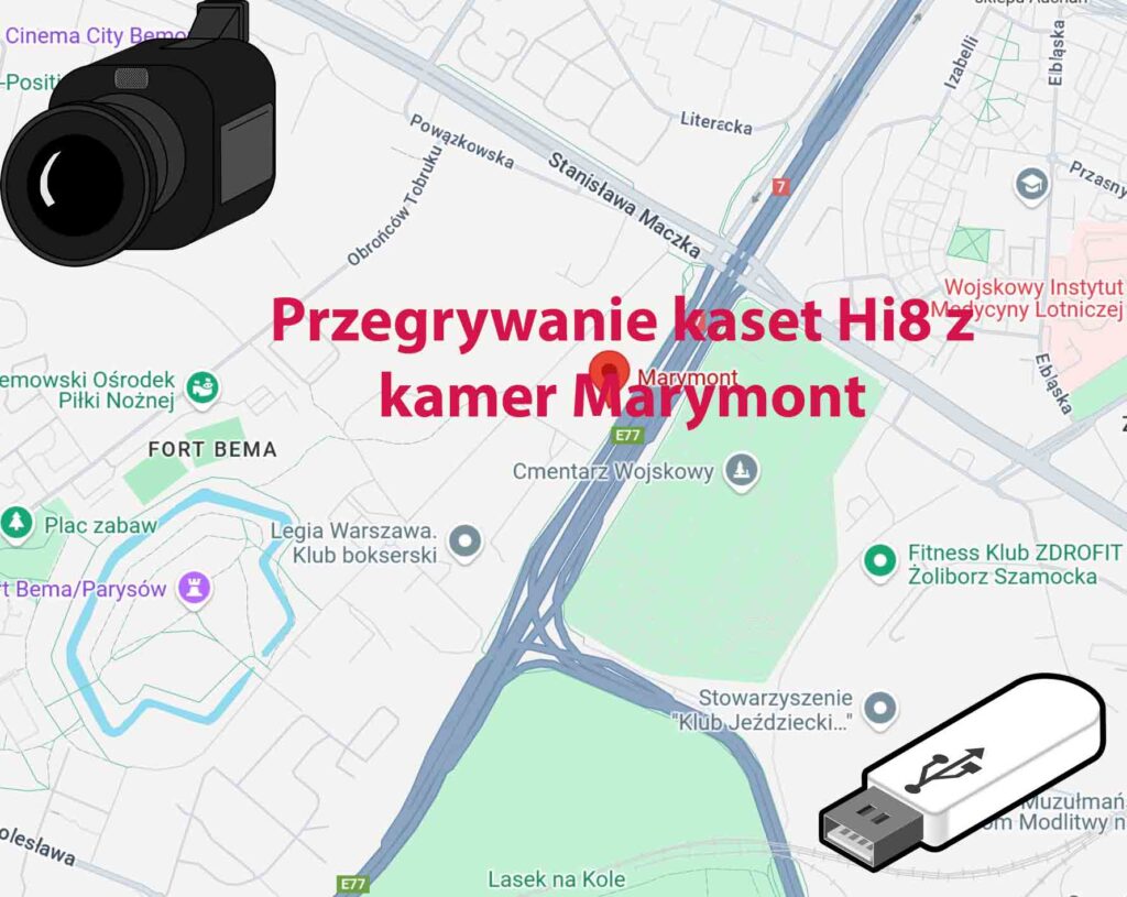 Przegrywanie kaset Hi8 z kamer Marymont