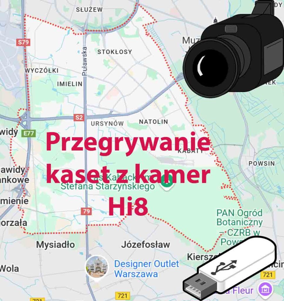 Przegrywanie kaset Hi8 Ursynów