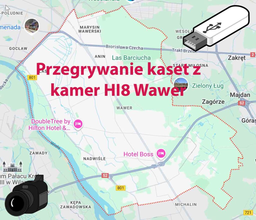 Przegrywanie kaset Hi8 Wawer