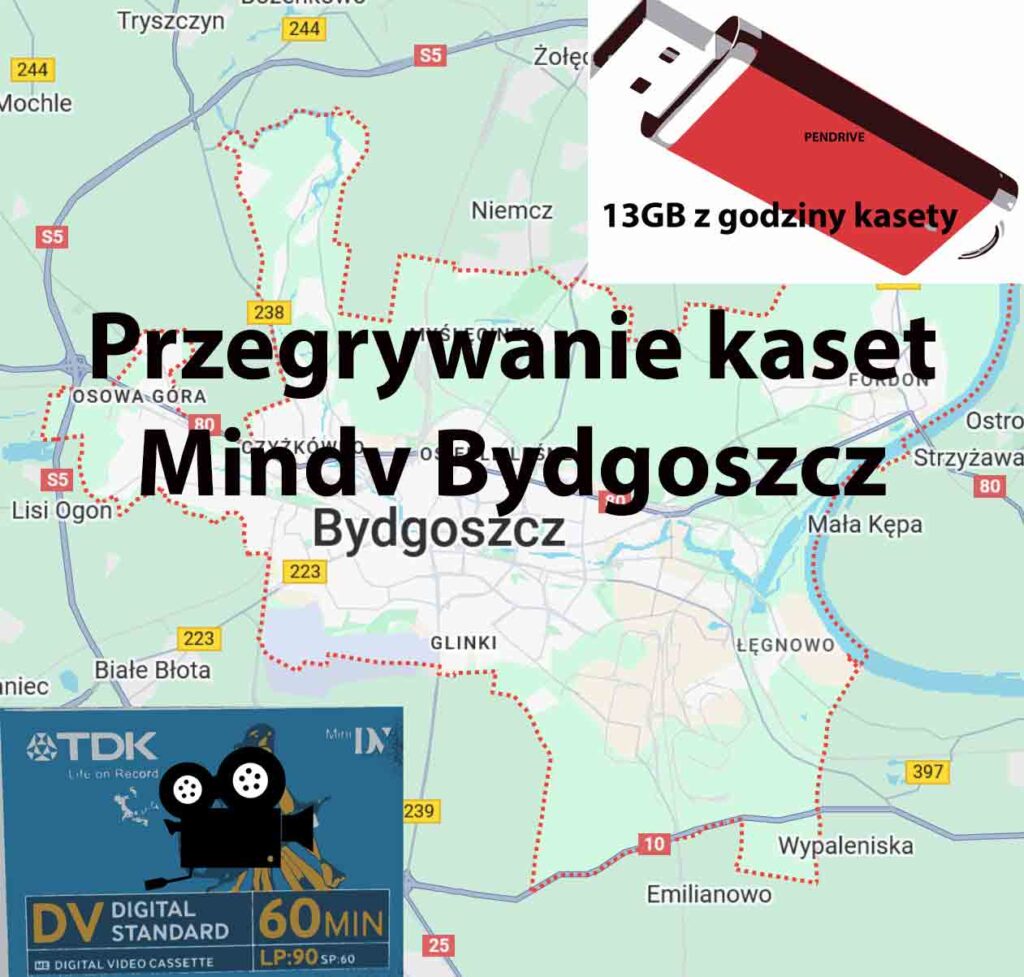 Przegrywanie kaset minidv Bydgoszcz