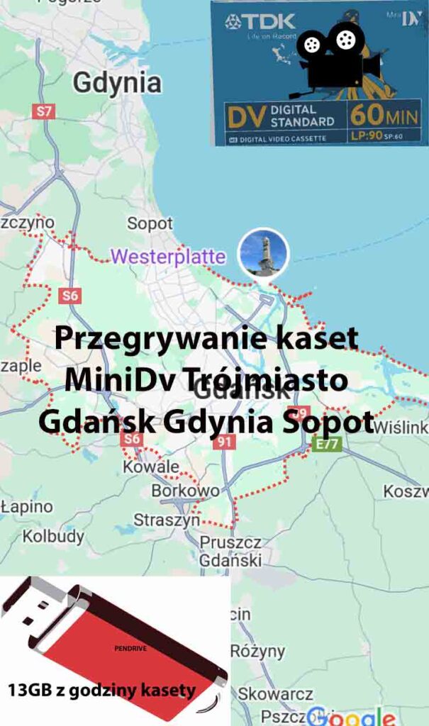 Przegrywanie kaset minidv Gdańsk