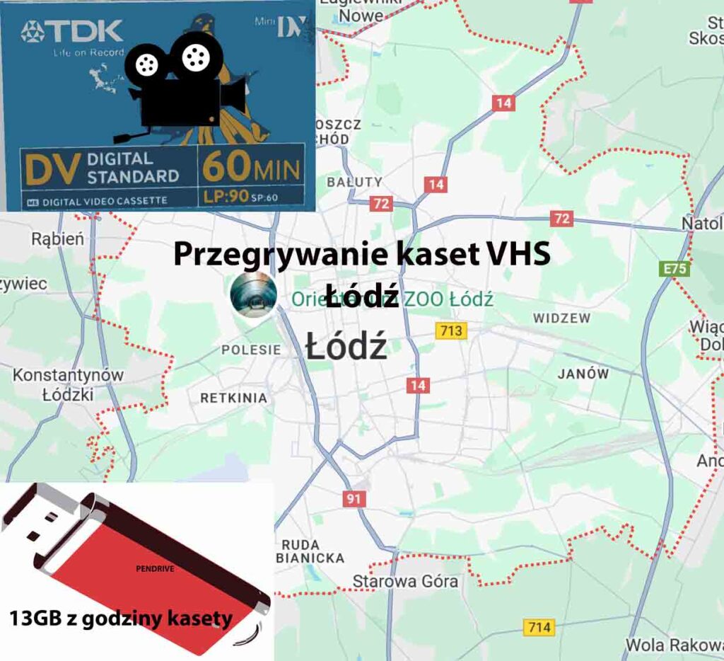 Przegrywanie kaset minidv Łódź