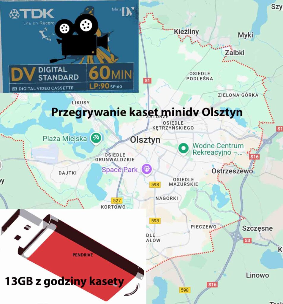 Przegrywanie kaset Minidv Olsztyn