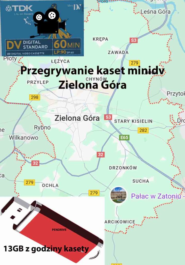 Przegrywanie kaset minidv Zielona Góra