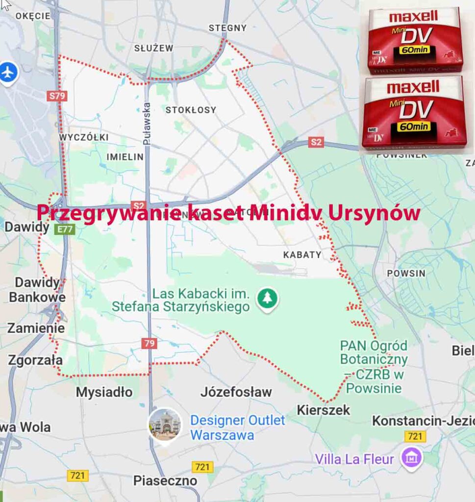 Przegrywanie kaset MiniDV Ursynów