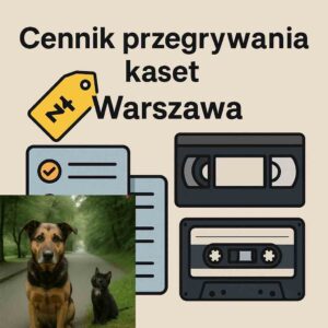 cennik przegrywania kaset digitalizacji Warszawa
